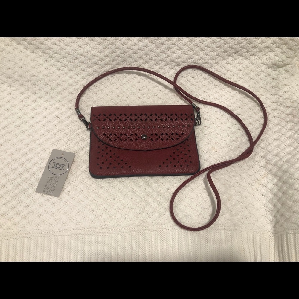 Burgundy purse